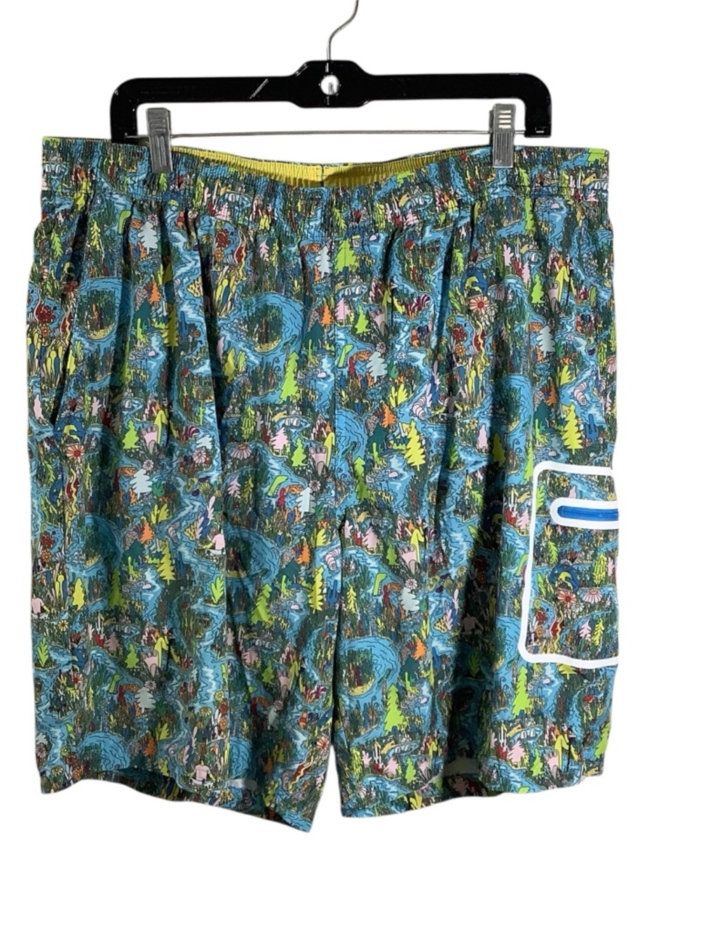 Fielder Bonobos Men’s Blue Patterned Swim Shorts